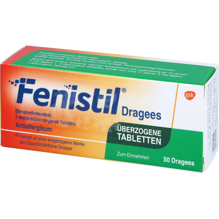 Fenistil kohlpharma Dragees bei Allergien, 50 pcs. Tablets