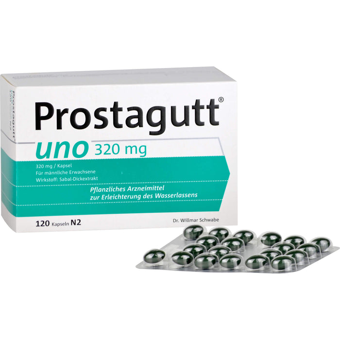 Prostagutt uno Kapseln zur Erleichterung des Wasserlassens, 120 pc Capsules