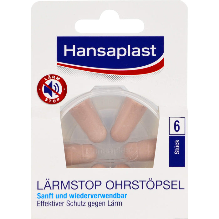 Hansaplast Lärmstop Ohrstöpsel, 6 pcs. Earplugs