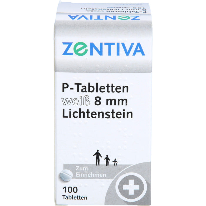 Lichtenstein P-Tabletten weiß 8 mm, 100 pc Tablettes