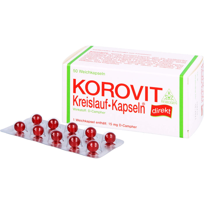 Korovit Kreislauf-Kapseln bei hypotonen Kreislaufstörungen, 50 pc Capsules