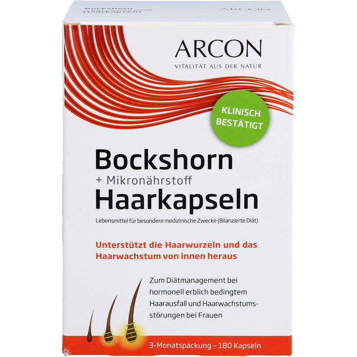 Arcon Bockshorn + Mikronährstoff Haarkapseln, 180 pcs. Capsules