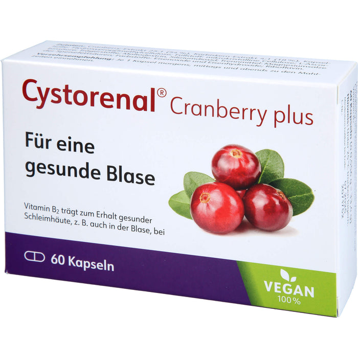 Cystorenal Cranberry plus Kapseln zum Erhalt einer gesunden Blase, 60 pcs. Capsules