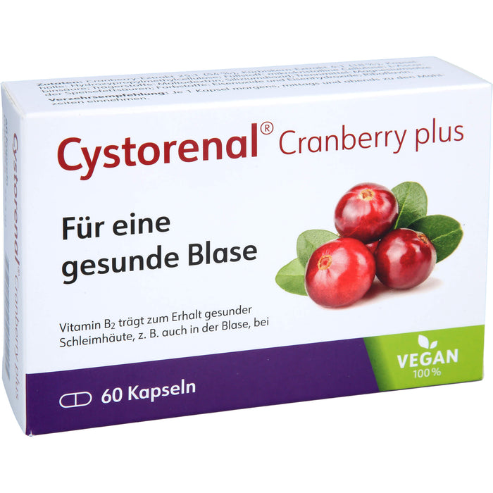 Cystorenal Cranberry plus Kapseln zum Erhalt einer gesunden Blase, 60 pcs. Capsules