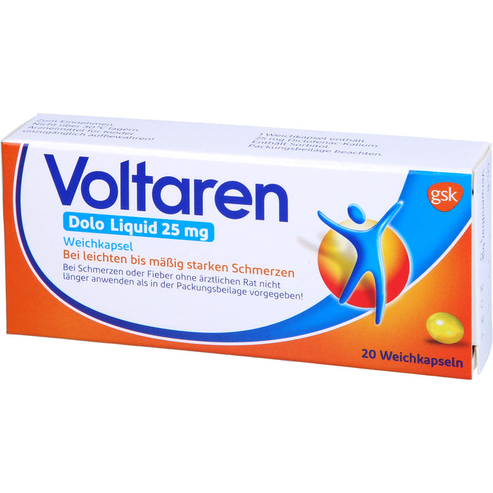 Voltaren Dolo Liquid 25 mg Weichkapseln, 20 pc Capsules