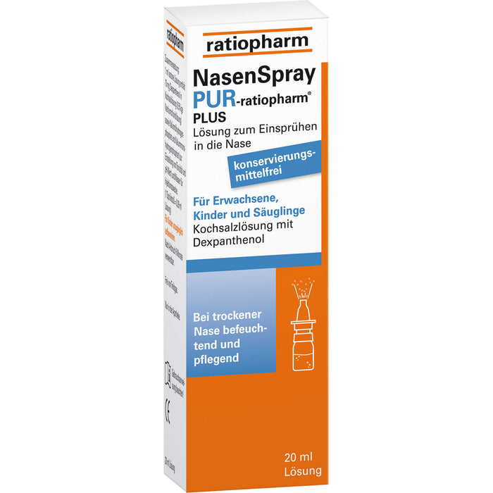 Nasenspray PUR-ratiopharm PLUS, 20 ml Lösung