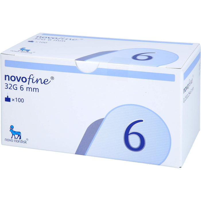 NovoFine 6 mm 32G Tip etw Injektionsnadeln, 100 pcs. Cannulas