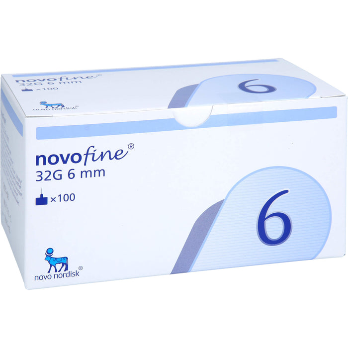 NovoFine 6 mm 32G Tip etw Injektionsnadeln, 100 pcs. Cannulas