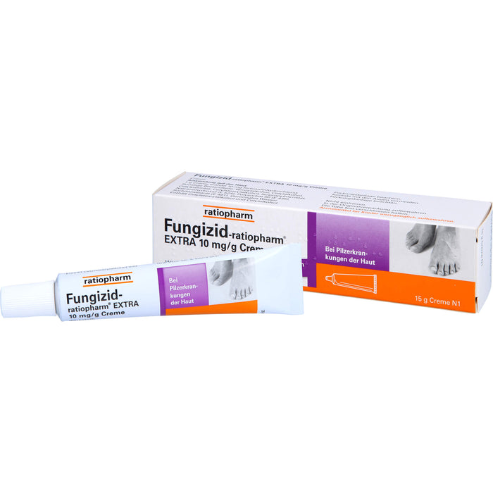 Fungizid-ratiopharm Extra Creme bei Pilzerkrankungen der Haut, 15 g Creme