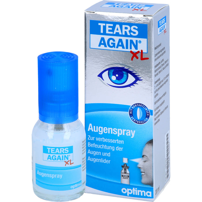 TEARS AGAIN Augenspray XL, zur verbesserten Befeuchtung der Augen und Augenlider, 20 ml Lösung