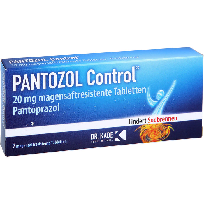 PANTOZOL Control 20 mg magensaftresistente Tabletten, 7 St. Tabletten