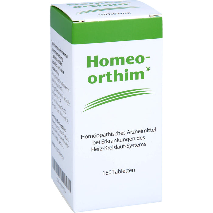 Homeo Orthim Tabletten bei Erkrankungen des Herz-Kreislauf-Systems, 180 pc Tablettes