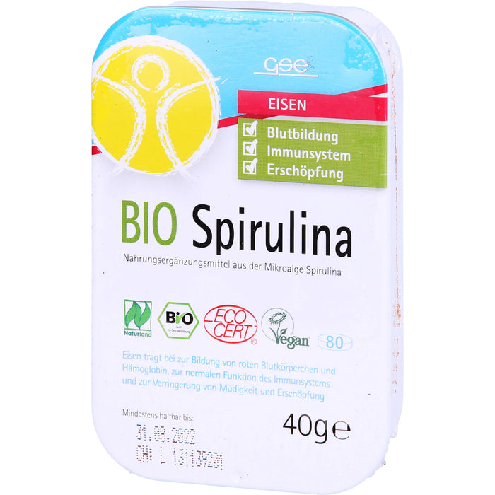 GSE Spirulina 500mg Bio Naturland, 80 St TAB