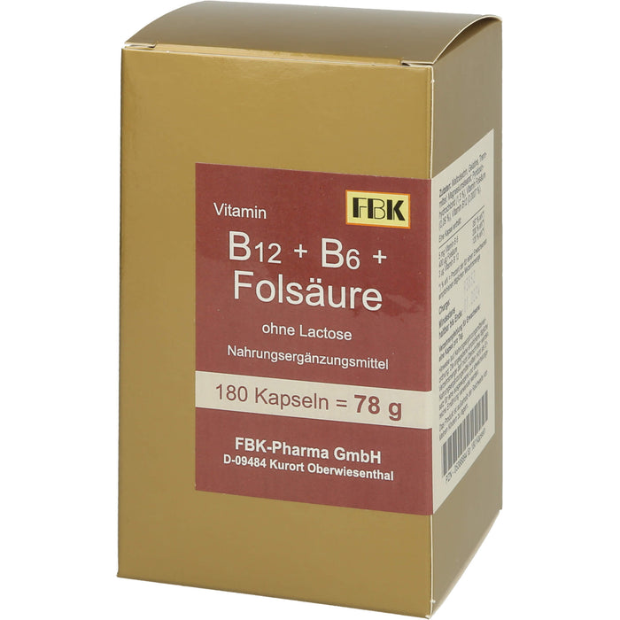 B12 + B6 + Folsaeure O Lac, 180 St KAP