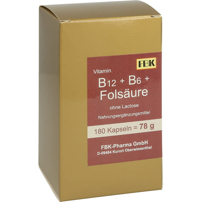 B12 + B6 + Folsaeure O Lac, 180 St KAP