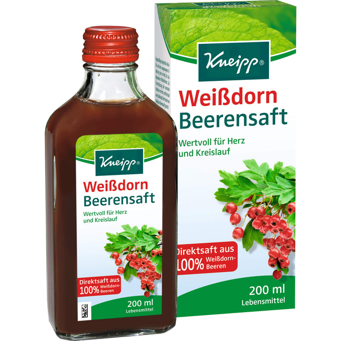 Kneipp Weißdorn Beerensaft für Herz und Kreislauf, 200 ml Lösung