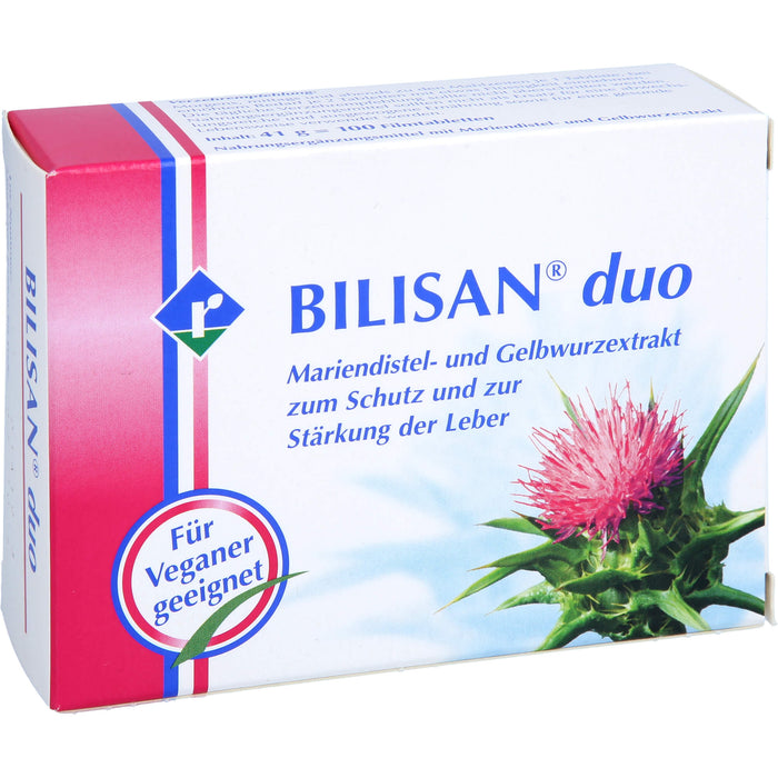 BILISAN duo Mariendistel- und Gelbwurzextrakt Tabletten, 100 pcs. Tablets