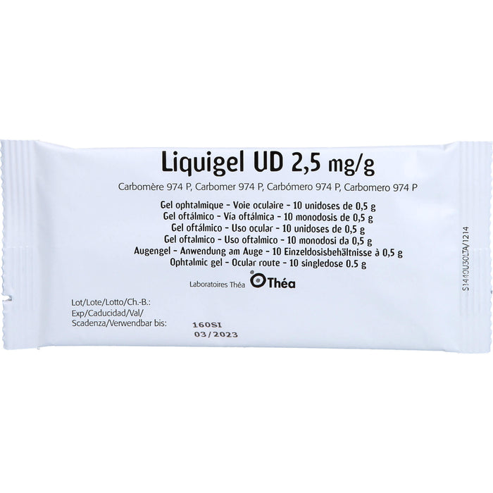 LIQUIGEL UD 2,5 mg/g Augengel im Einzeldosisbehältnis, 30X0.5 g EDP