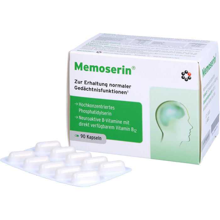 Memoserin Kapseln zur Erhaltung normaler Gedächtnisfunktionen, 90 pcs. Capsules