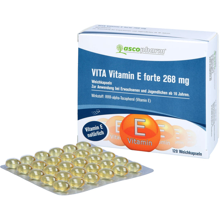 Asco Vitamin E Forte 400 I.E. Kapseln, 120 St. Kapseln