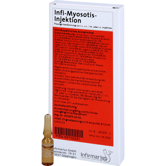 Infi Myosotis Injektion, 10X1 ml AMP