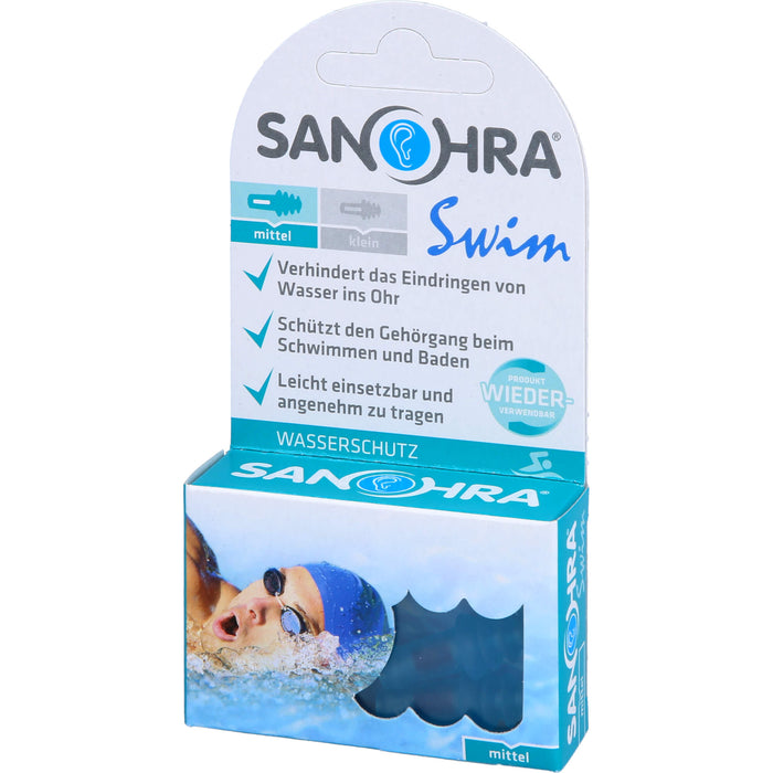 SANOHRA swim Ohrenschutz für Erwachsene, 2 pcs. Earplugs