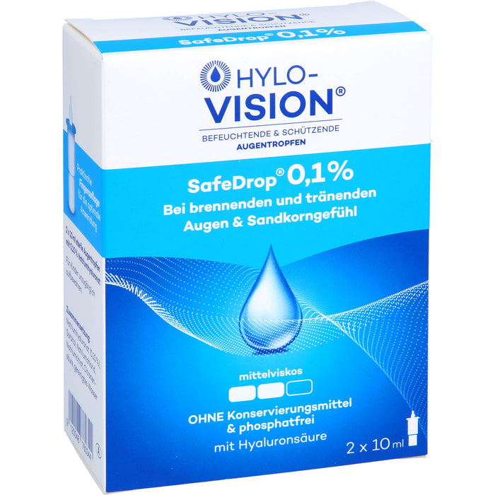 Hylo-Vision SafeDrop 0,1 % Lösung Fläschchen, 20 ml Lösung