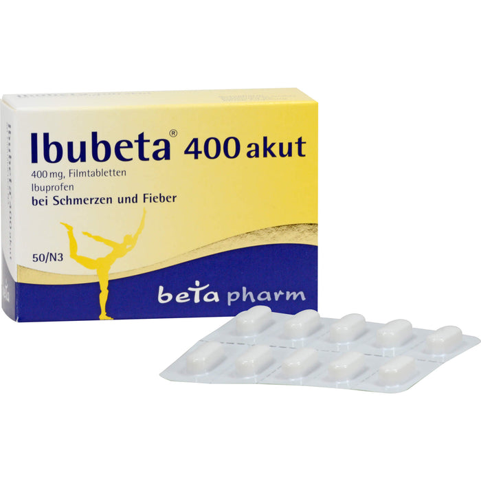 Ibubeta 400 akut Tabletten, 50 pcs. Tablets