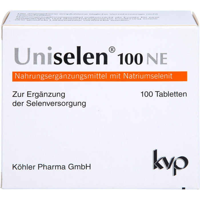 Uniselen 100 NE Tabletten zur Ergänzung der Selenversorgung, 100 pcs. Tablets