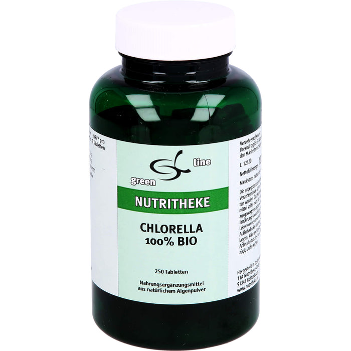 green line Chlorella 100% Bio Mikroalgen Tabletten, 250 pcs. Tablets