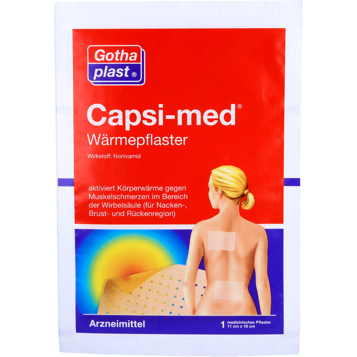 CAPSI-MED Wärmepflaster 11cmx18cm, 1 St. Pflaster