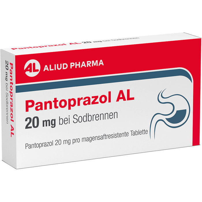 Pantoprazol AL 20 mg Tabletten bei Sodbrennen, 14 pcs. Tablets