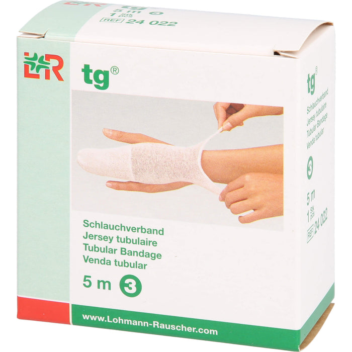 TG Schlauchverband weiß 5 m Gr 3, 1 pcs. Bandage