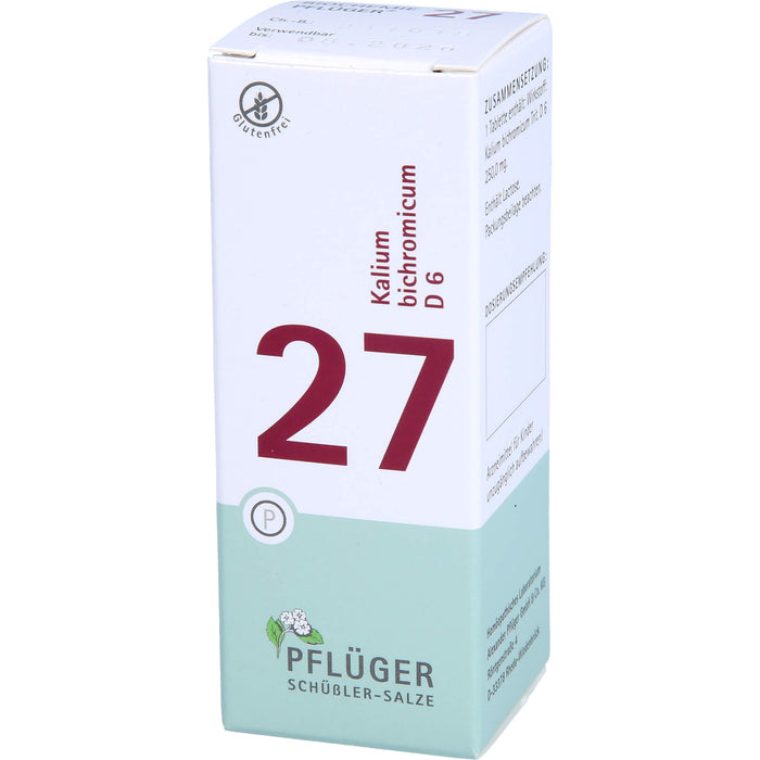 PFLÜGER Biochemie 27 Kalium bichromicum D 6 Tabletten, 100 pcs. Tablets