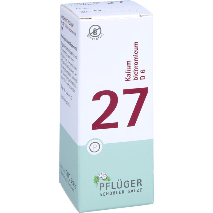 PFLÜGER Biochemie 27 Kalium bichromicum D 6 Tabletten, 100 pc Tablettes