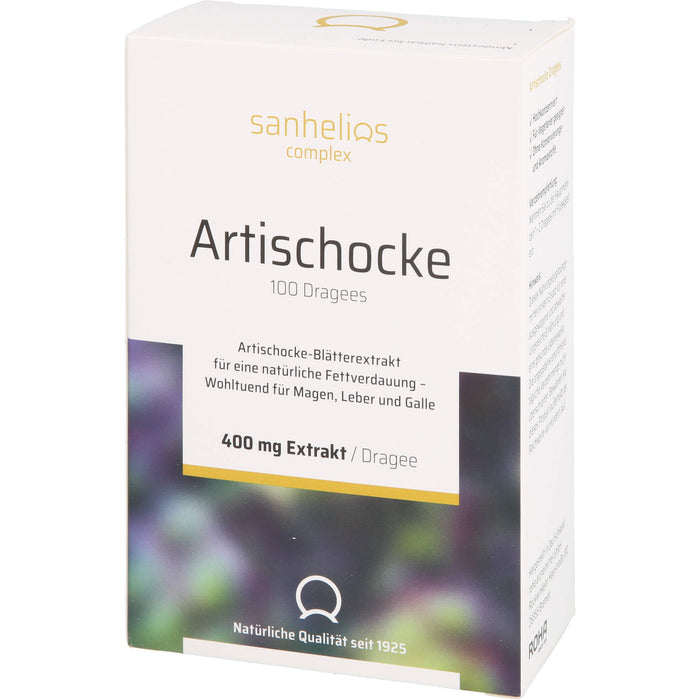 Sanhelios Artischocke Dragees, 100 St. Tabletten