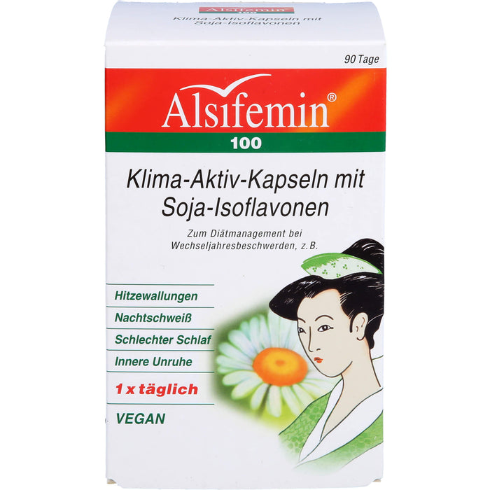 Alsifemin 100 Klima-Aktiv-Kapseln mit Soja-Isoflavonen, 90 pcs. Capsules