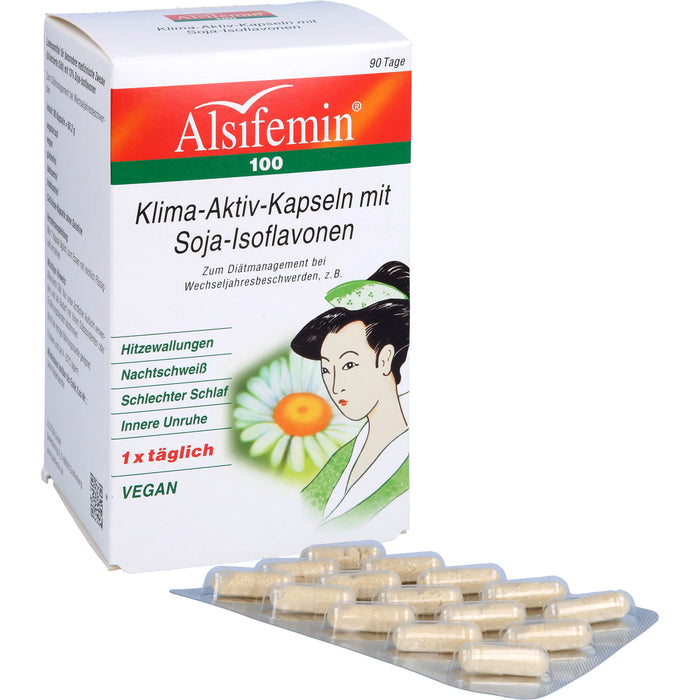 Alsifemin 100 Klima-Aktiv-Kapseln mit Soja-Isoflavonen, 90 St. Kapseln