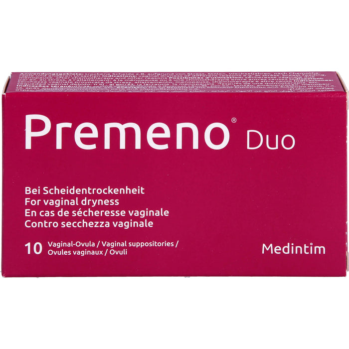 Premeno Duo Vaginalovula, 10 pcs. Suppositories