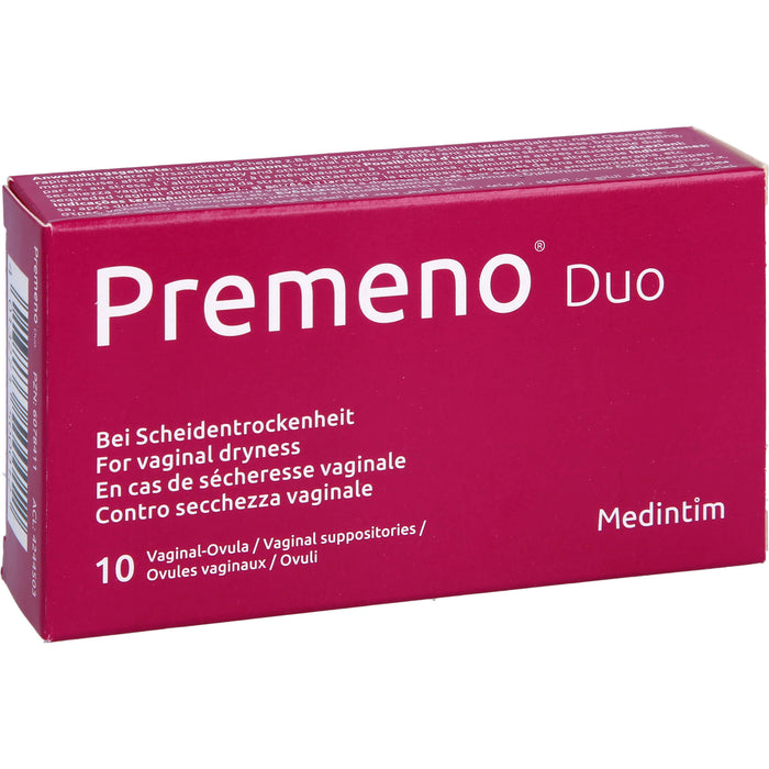 Premeno Duo Vaginalovula, 10 pcs. Suppositories