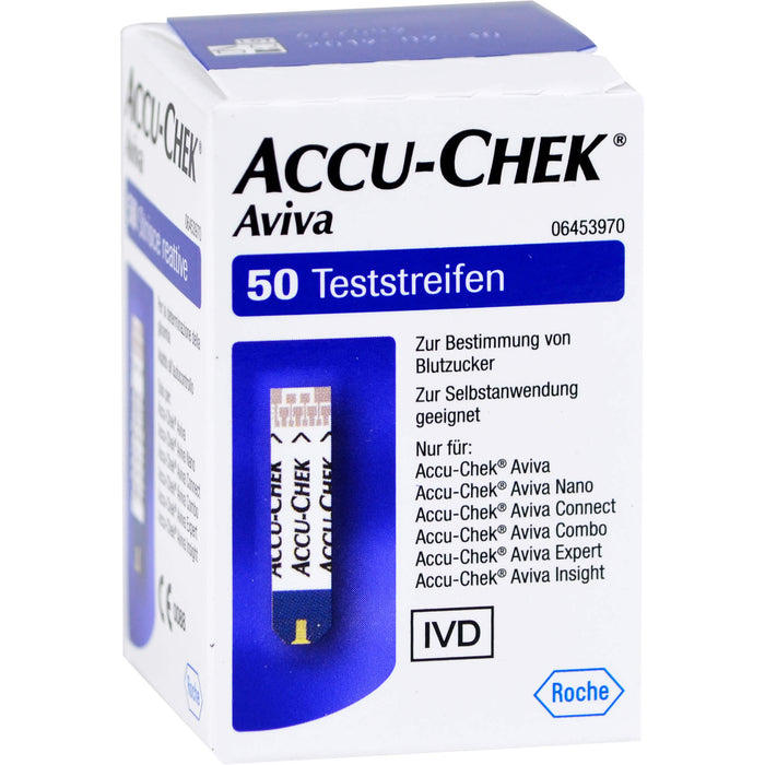 Accu-Chek Aviva Blutzucker Teststreifen, 50 pcs. Test strips