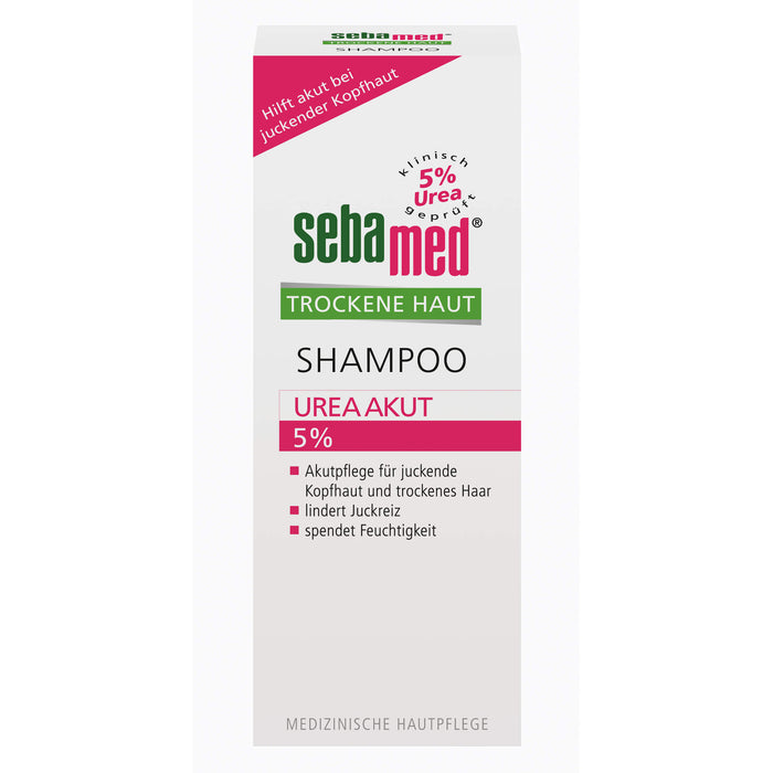 sebamed Trockene Haut 5% Urea Akut Shampoo, 200 ml Shampoing