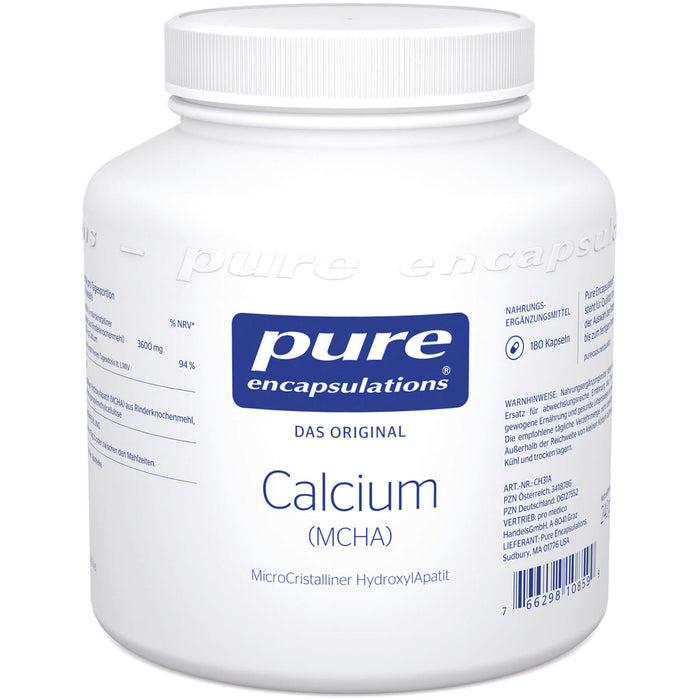 PURE ENCAPSULATIONS CALCIUM (MCHA), 180 St KAP