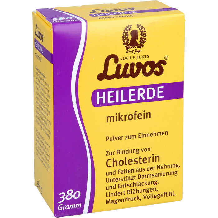 Luvos Heilerde mikrofein Pulver zur Bindung von Cholesterin, 380 g Powder