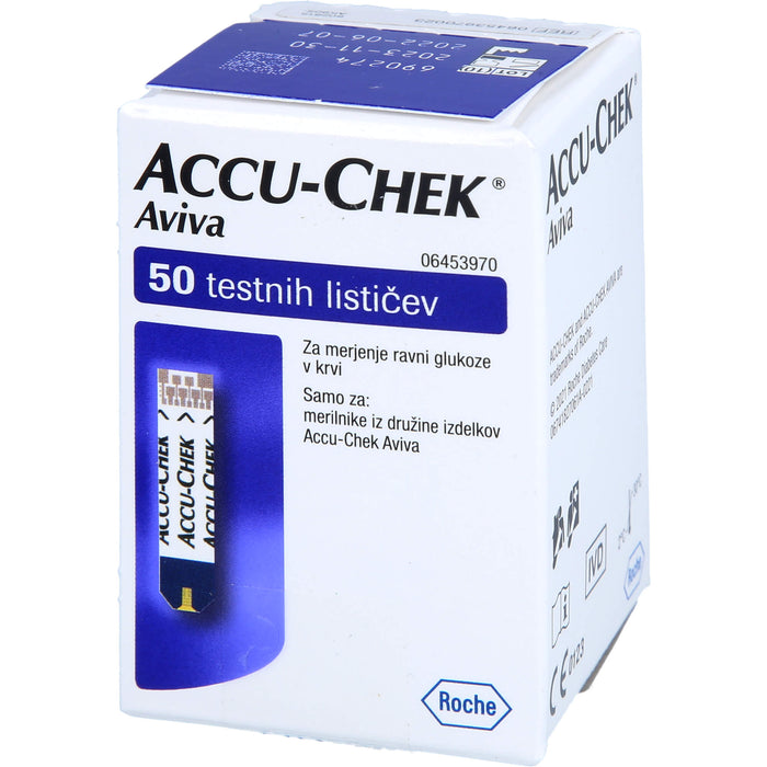 Accu-Chek Aviva Blutzucker Teststreifen Reimport Kohlpharma, 50 pc Bandelettes réactives