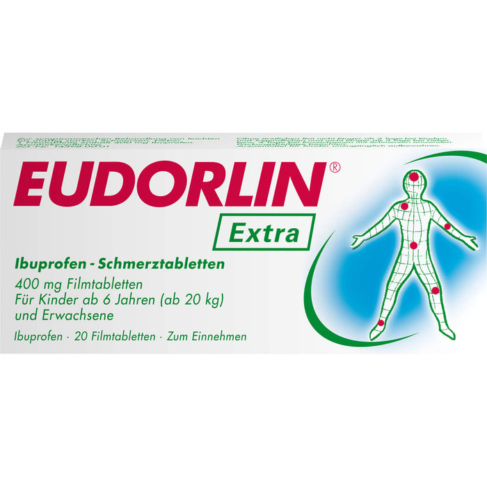 Eudorlin Extra Ibuprofen-Schmerztabletten, 20 pc Tablettes