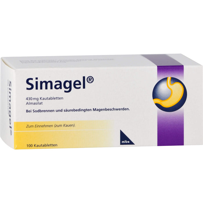 Simagel 430 mg Kautabletten, 100 St KTA