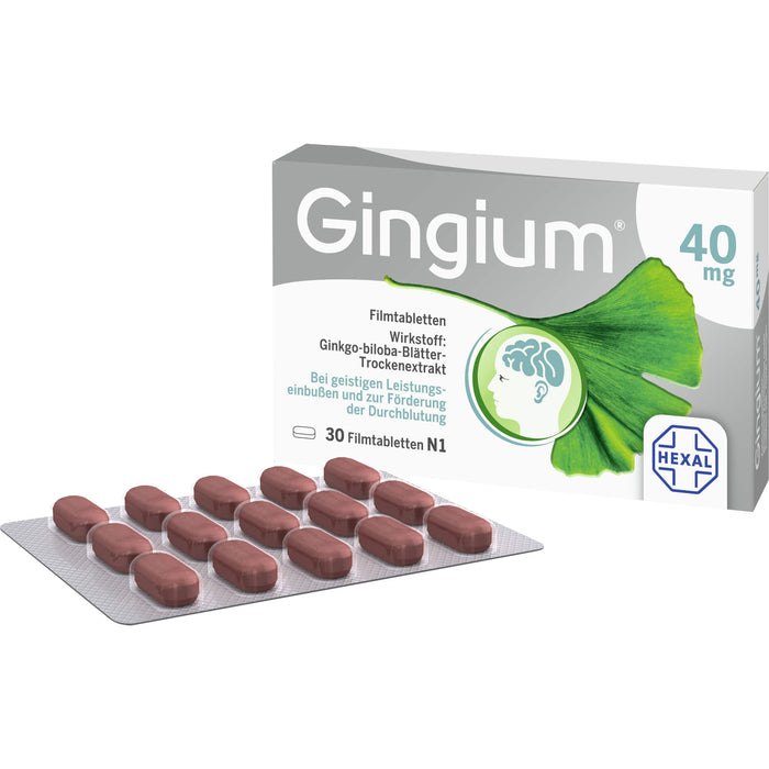 Gingium 40 mg Filmtabletten, 30 St. Tabletten