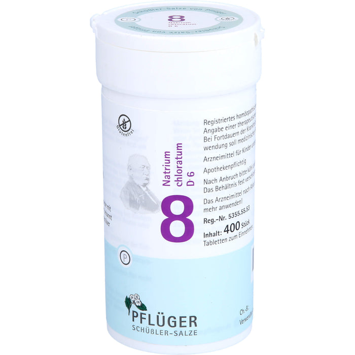 PFLÜGER Schüßler-Salze 8 Natrium chloratum D 6 Tabletten, 400 pcs. Tablets