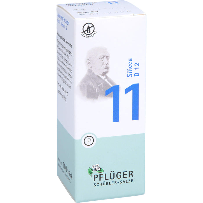 PFLÜGER Biochemie 11 Silicea D 12 Tabletten, 100 pc Tablettes